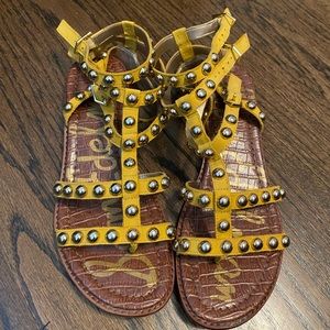 Yellow studded Sam Edelman Sandals Eavan